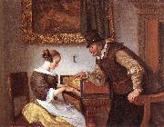 Jan Steen The Harpsichord Lesson painting